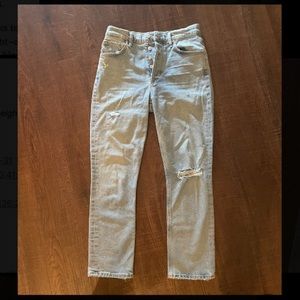 Citizens of Humanity light wash distressed jeans